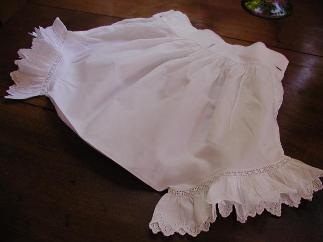 So sweet baby panty with broderie anglaise