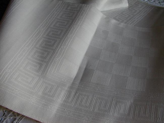 Superbe métrage spécial 'création' de serviettes en damassé lin&coton