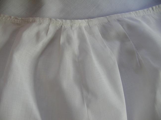 Charmante culotte panty blanche avec dentelle de Calais 1920