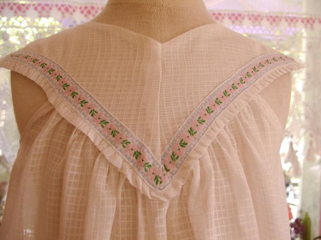 Charming baby summer dress with flowered braids