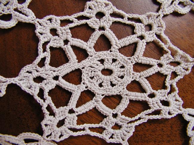 Superbe&large dentelle faite à la main,crochet de style irlandais,largeur 320mm