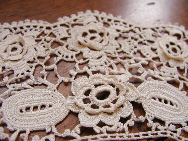 Adorable col en fine dentelle irlandaise 1900