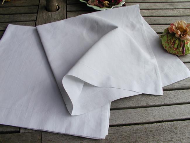A lovely linen and cotton pillow case, ready to be embroidered ...