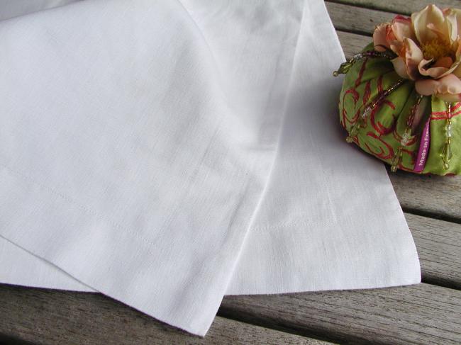 A lovely linen and cotton pillow case, ready to be embroidered ...