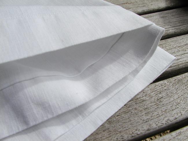 A lovely linen and cotton pillow case, ready to be embroidered ...