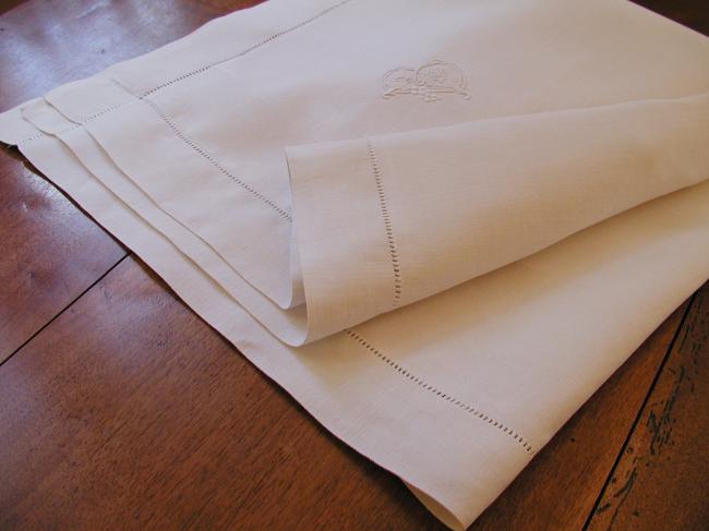 A lovely embroidered pillow cases with monogram B