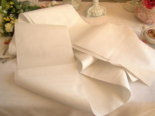 Superbe métrage spécial 'création' de mouchoirs, toile de Cholet, 269cm x 43cm