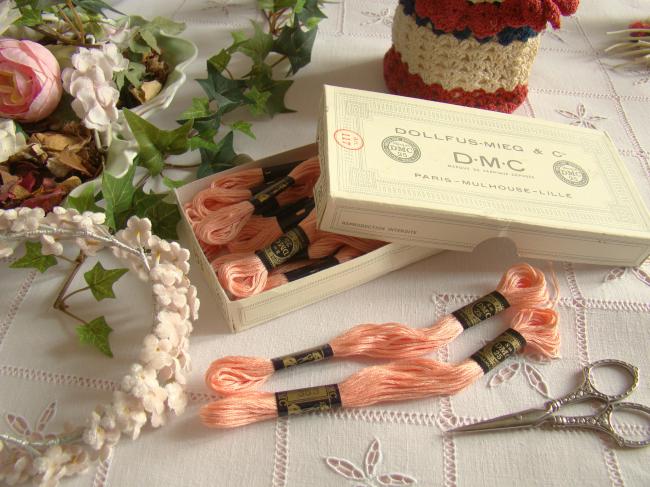 Echeveau Coton mouliné spécial DMC n°25, couleur 'Rose des Sables' N°353