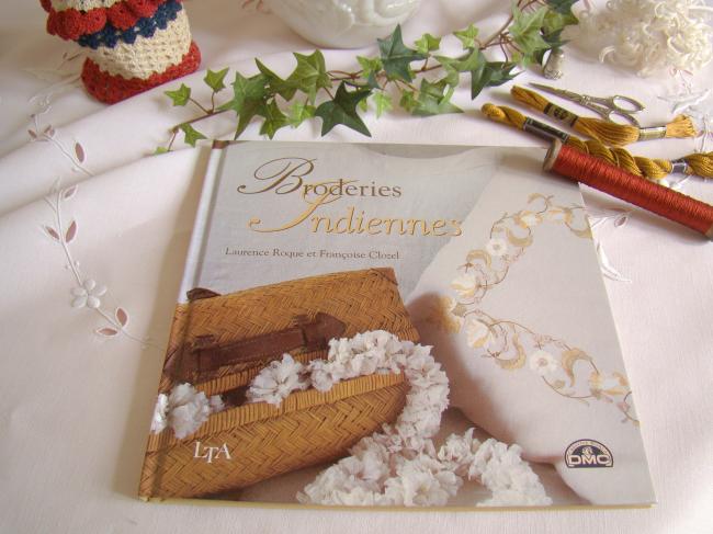 Livre 'Broderies Indiennes' de Laurence Roque et Françoise Clozel, éditions LTA