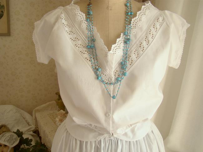 Romantic camisole with broderie anglaise