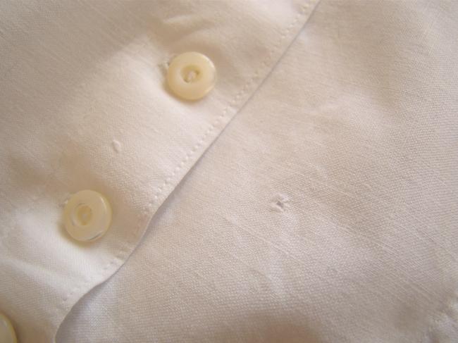Joli cache-corset en coton avec lacets dans le dos et petite dentelle