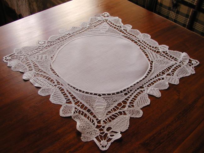 Wonderful Milan  tape lace table centre