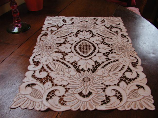 Gorgeous Madeira embroidered trolley mat
