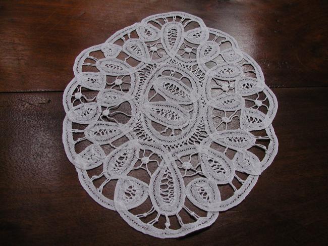 So cute Battenburg tape lace doily