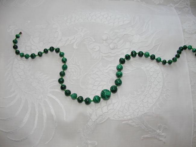 Très beau collier en Malachite